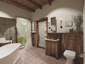 Łazienka przy sypialni - zdjęcie od JENO Pracownia Projektowania Naturalnego