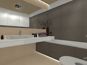 Mieszkanie M4 - Bytom - Łazienka, styl minimalistyczny - zdjęcie od ABCentrum-DOM/ABC Pracownia Projektowa Bożena Nosiła