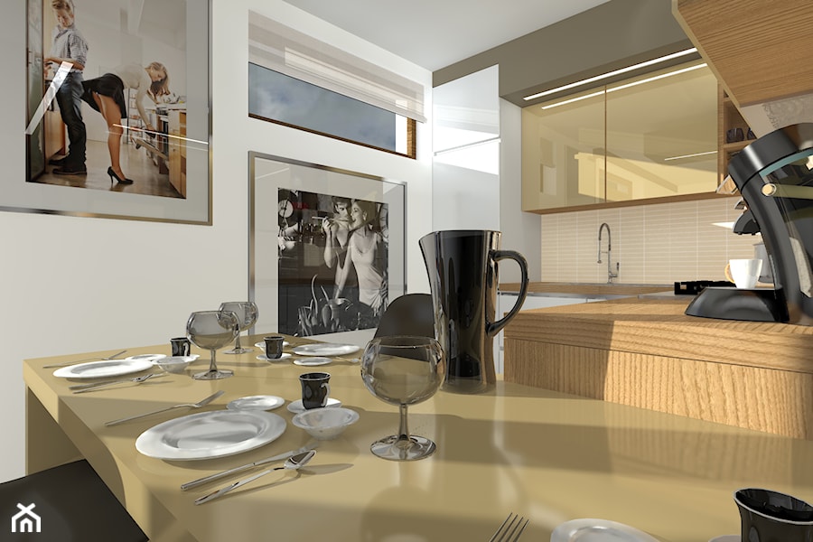 Mieszkanie M4 - Bytom - Kuchnia, styl minimalistyczny - zdjęcie od ABCentrum-DOM/ABC Pracownia Projektowa Bożena Nosiła