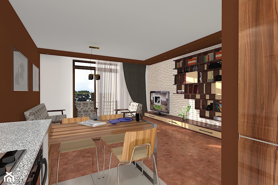 Mieszkanie M3 - Bytom - Jadalnia, styl minimalistyczny - zdjęcie od ABCentrum-DOM/ABC Pracownia Projektowa Bożena Nosiła