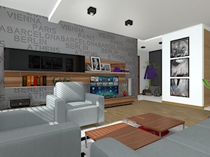 Mieszkanie M2 - Bytom - Salon, styl minimalistyczny - zdjęcie od ABCentrum-DOM/ABC Pracownia Projektowa Bożena Nosiła