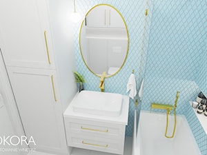 Błękitna łazienka - zdjęcie od POKORA - Projektowanie wnętrz