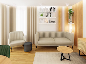 Pokój dzienny, mieszkanie na Mokotowie - Salon, styl nowoczesny - zdjęcie od POKORA - Projektowanie wnętrz