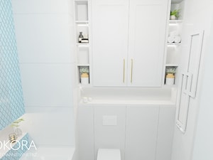 Blękitna łazienka - zdjęcie od POKORA - Projektowanie wnętrz