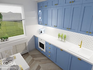 Błękitna kuchnia - zdjęcie od POKORA - Projektowanie wnętrz
