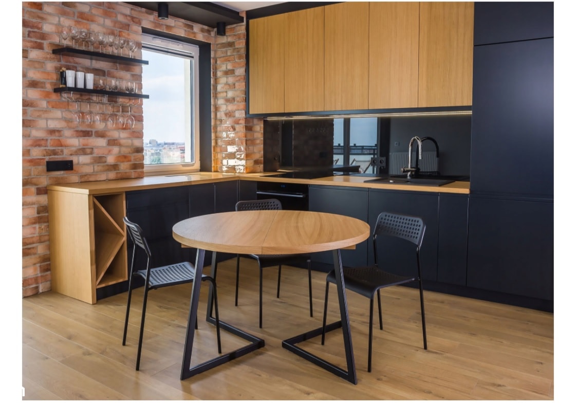 Stół loftowy/industrialny w kuchni - zdjęcie od Adam Zajaczkowski - Homebook