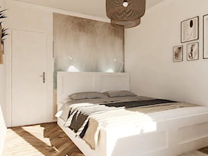 Mieszkanie z elementami cegły - Sypialnia, styl rustykalny - zdjęcie od EKK Pracownia Projektowa