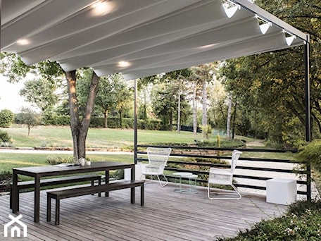 Aranżacje wnętrz - Ogród: Aperto - Pergola Corradi ® Pergotenda® Exyl - Aperto Create Outdoor Memories. Przeglądaj, dodawaj i zapisuj najlepsze zdjęcia, pomysły i inspiracje designerskie. W bazie mamy już prawie milion fotografii!