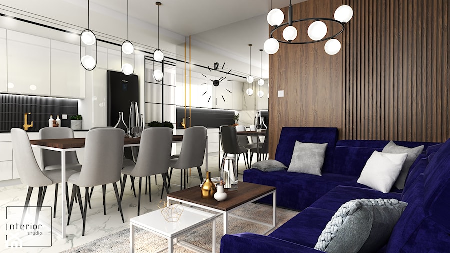 Nowoczesne mieszkanie - Salon, styl nowoczesny - zdjęcie od INTERIORstudio