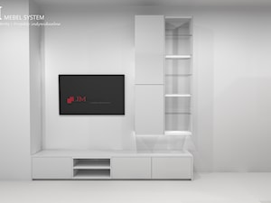 JM Mebel System ⋅ MINIMALISTYCZNE NOWOCZESNE WNĘTRZE MIESZKANIA⋅ PROJEKT RTV - zdjęcie od JM MEBEL System