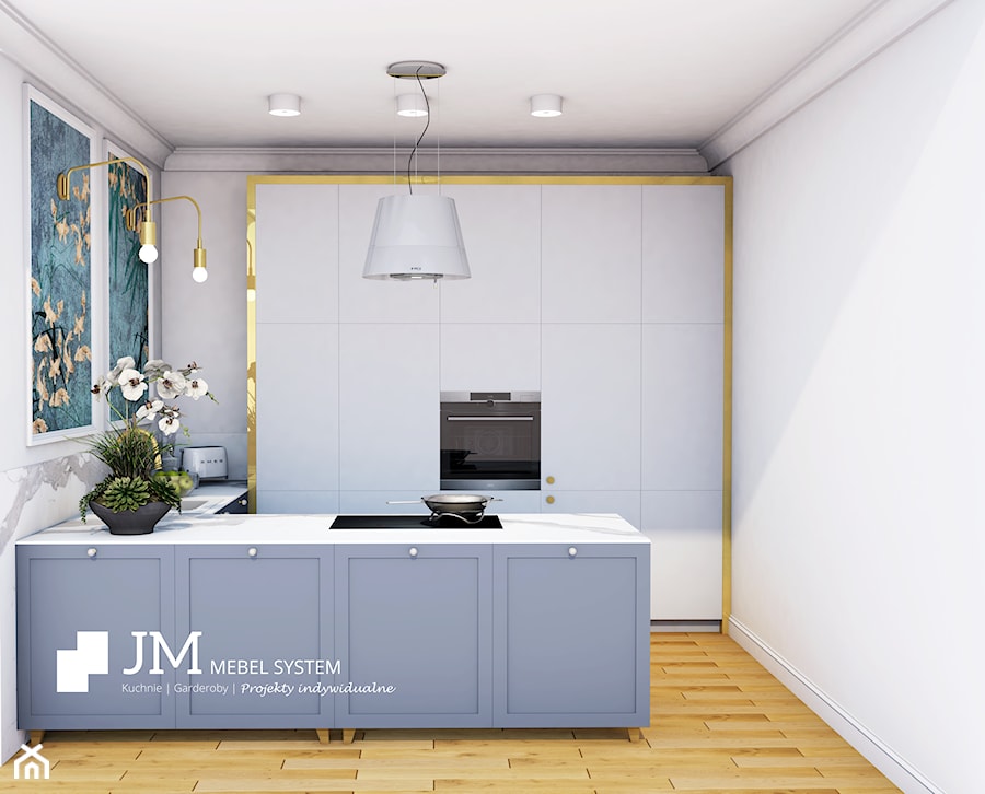 JM MEBEL SYSTEM ⋅ STYLOWE WNĘTRZE W KAMIENICY ⋅ PROJEKT KUCHNI - zdjęcie od JM MEBEL System