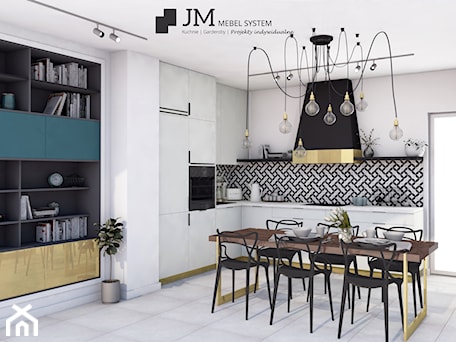 Aranżacje wnętrz - Kuchnia: JM Mebel System ⋅ WNĘTRZE DOMU ⋅ KUCHNIA - JM MEBEL System. Przeglądaj, dodawaj i zapisuj najlepsze zdjęcia, pomysły i inspiracje designerskie. W bazie mamy już prawie milion fotografii!