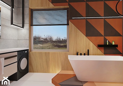 Dekonstruktywistyczna łazienka - zdjęcie od Natalia Krzywosądzka pracownia projektowa
