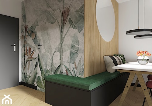 Tapeta tropikalna w mieszkaniu - zdjęcie od Natalia Krzywosądzka pracownia projektowa