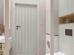Jasna łazienka w bloku - zdjęcie od Natalia Krzywosądzka pracownia projektowa