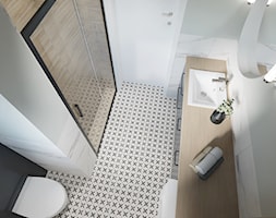 Jasna łazienka w stylu skandynawskim - zdjęcie od Natalia Krzywosądzka pracownia projektowa - Homebook