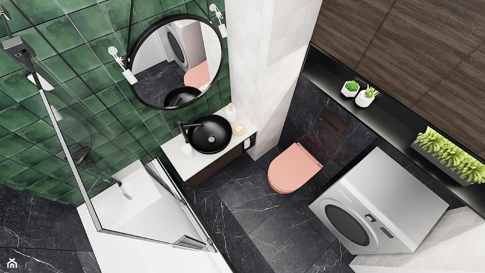 łazienka w stylu industrialnym - zdjęcie od Natalia Krzywosądzka pracownia projektowa - Homebook