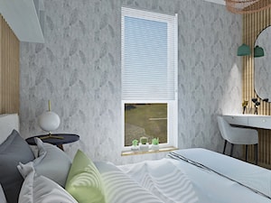 Przytulna sypialnia w stylu scandi - zdjęcie od Natalia Krzywosądzka pracownia projektowa