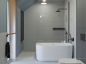 Duża łazienka z wanną i prysznicem - zdjęcie od Projekt 5R