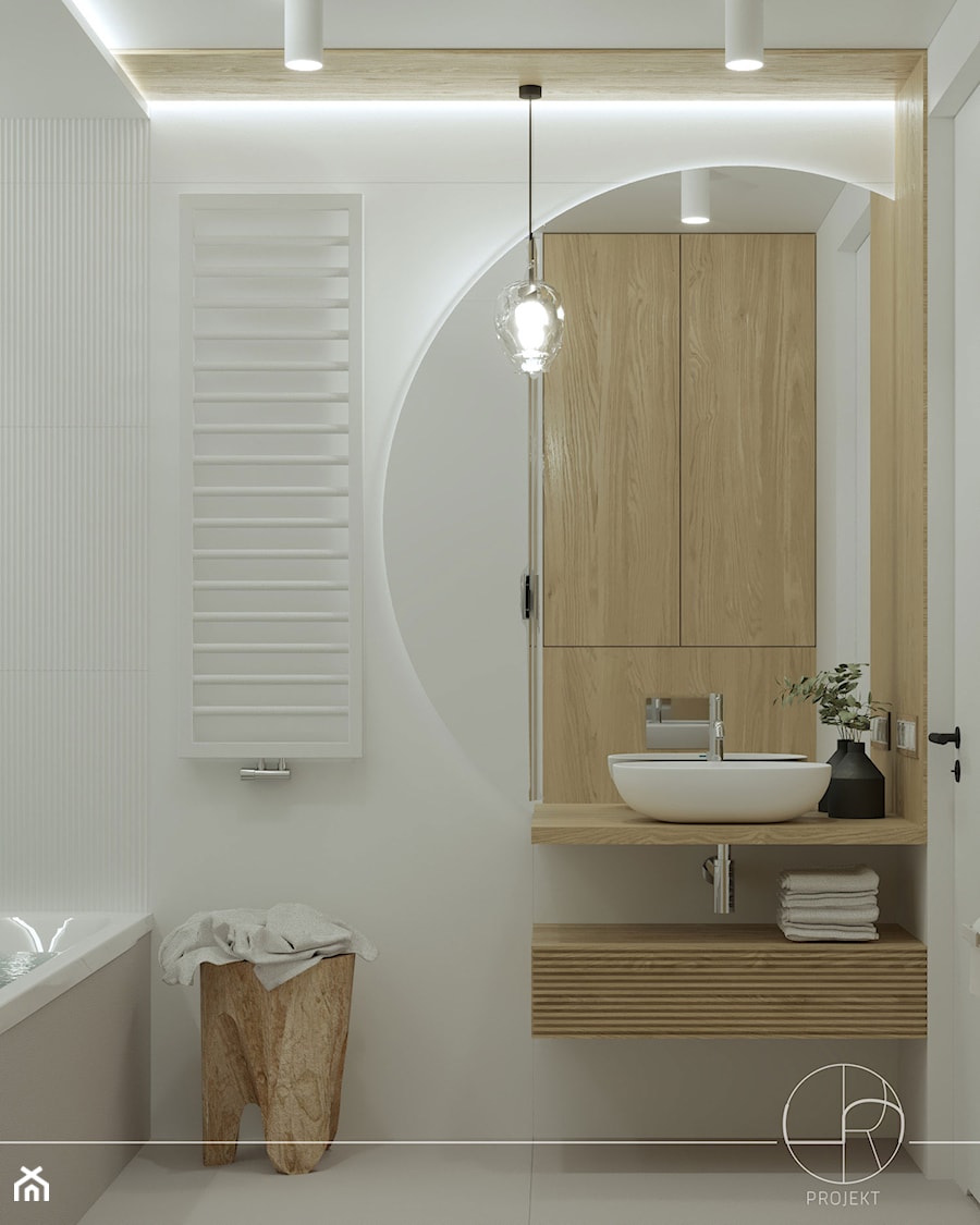 Biała łazienka - zdjęcie od Projekt 5R