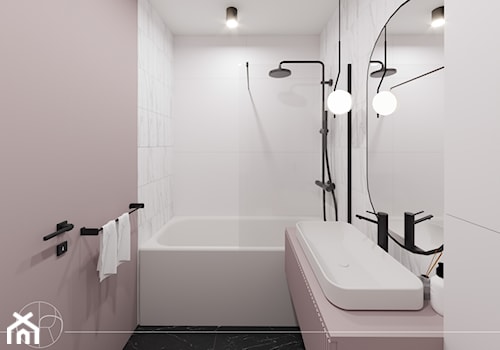 Łazienka w kolorze pudrowego różu - zdjęcie od Projekt 5R