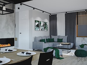Projekt domu - Salon, styl industrialny - zdjęcie od InDaHome Design