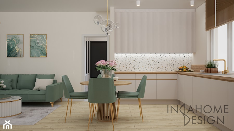 Projekt mieszkania - Warszawa - Kuchnia, styl nowoczesny - zdjęcie od InDaHome Design