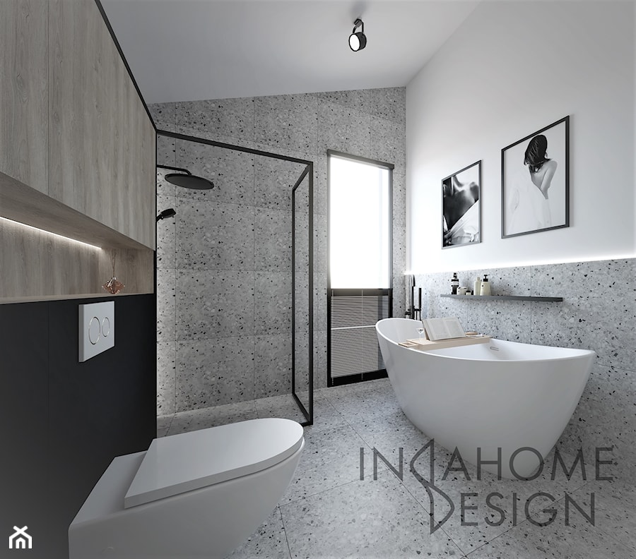 Projekt domu - pod Warszawa - Łazienka, styl nowoczesny - zdjęcie od InDaHome Design