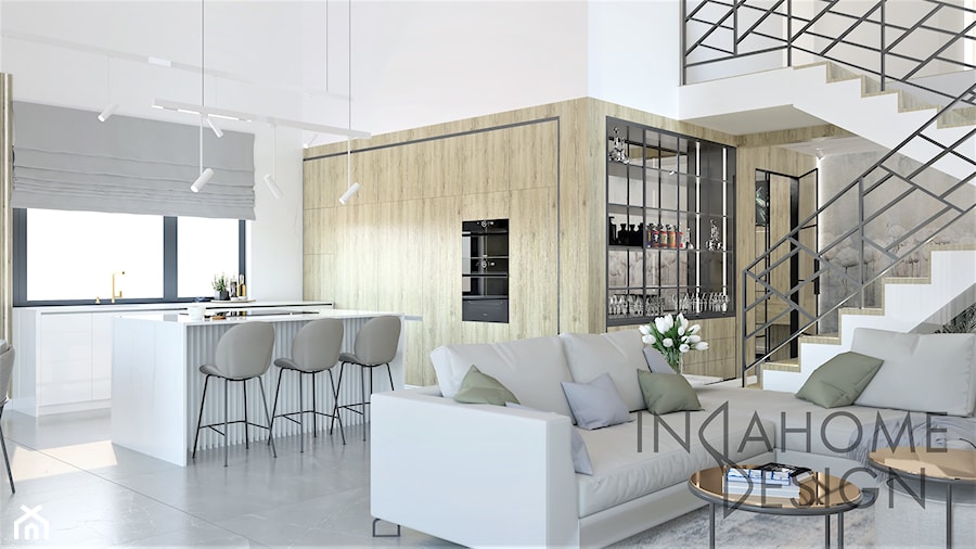 Projekt domu - okolice Warszawy - Kuchnia, styl nowoczesny - zdjęcie od InDaHome Design