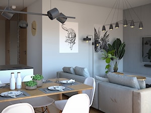 Apartament | Horodiany | 2021 - Salon, styl nowoczesny - zdjęcie od OBNISKI Studio - Projektowanie wnętrz & wizualizacja 3D