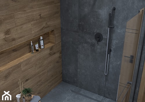 Apartament | Horodiany | 2021 - Łazienka, styl nowoczesny - zdjęcie od OBNISKI Studio - Projektowanie wnętrz & wizualizacja 3D