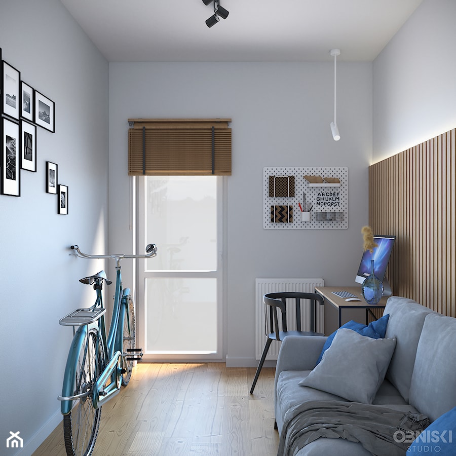 Apartament | Horodiany | 2021 - Biuro, styl nowoczesny - zdjęcie od OBNISKI Studio - Projektowanie wnętrz & wizualizacja 3D