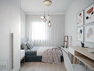 Projekt mieszkania na wynajem  w Krakowie, dwie propozycje układu funkcjonalnego