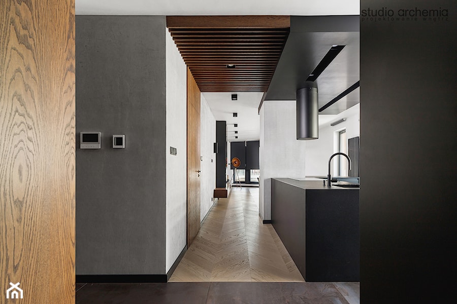 Męskie mieszkanie - Salon, styl nowoczesny - zdjęcie od Studio Archemia
