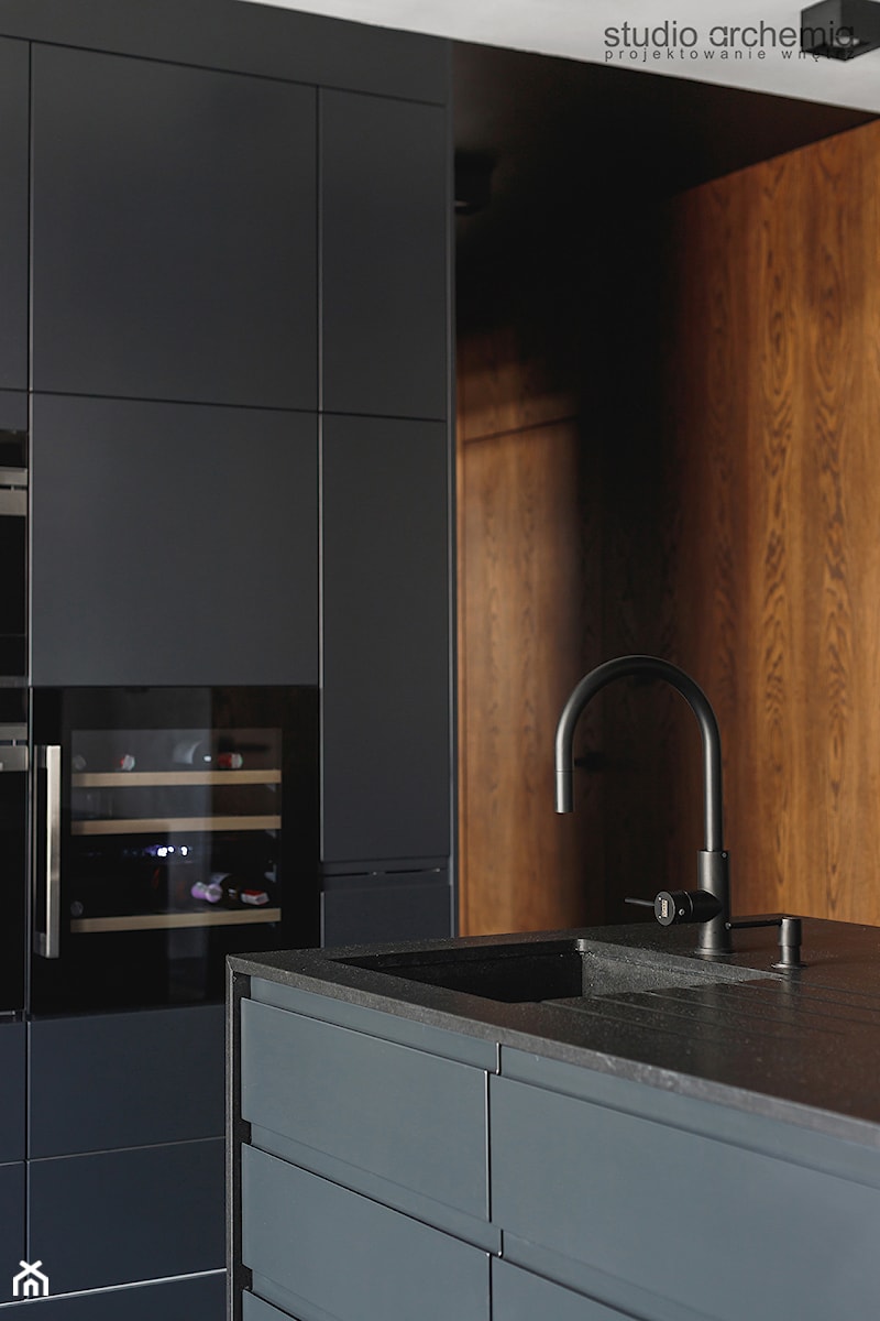 Męskie mieszkanie - Kuchnia, styl nowoczesny - zdjęcie od Studio Archemia