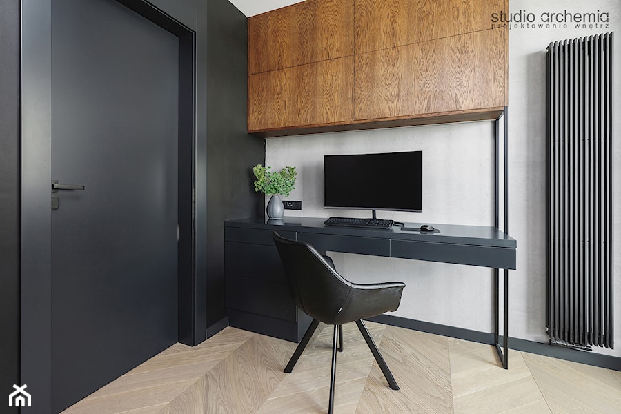 Męskie mieszkanie - Biuro, styl nowoczesny - zdjęcie od Studio Archemia