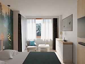 Nowoczesna sypialnia - Sypialnia, styl nowoczesny - zdjęcie od Wizja3D