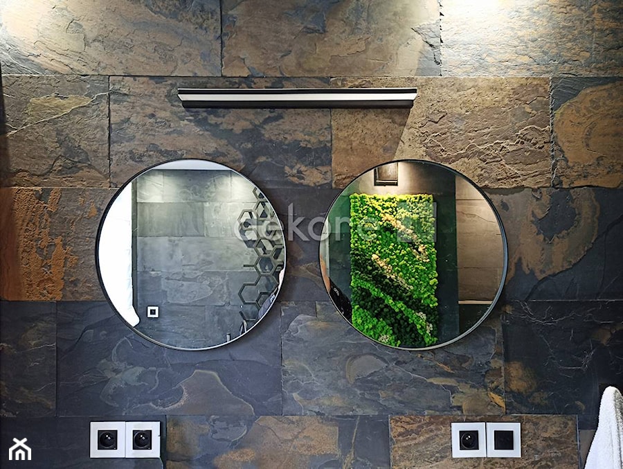 Projekt łazienki z użyciem kamienia naturalego - Łazienka, styl nowoczesny - zdjęcie od Dekore - kamień naturalny