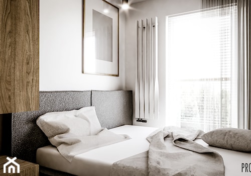 Mała, jasna sypialnia - zdjęcie od PROJEKTEKA Karolina Borkowska