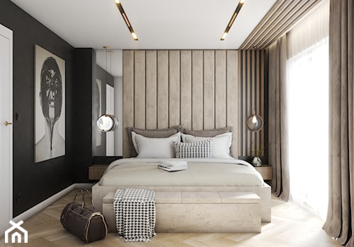 Nowoczesna sypialnia - Sypialnia, styl nowoczesny - zdjęcie od MC DESIGN Studio Projektowania Wnętrz