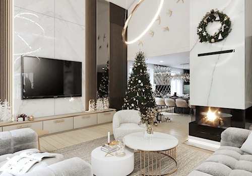 Dom 300 m2 - Salon, styl nowoczesny - zdjęcie od MC DESIGN Studio Projektowania Wnętrz