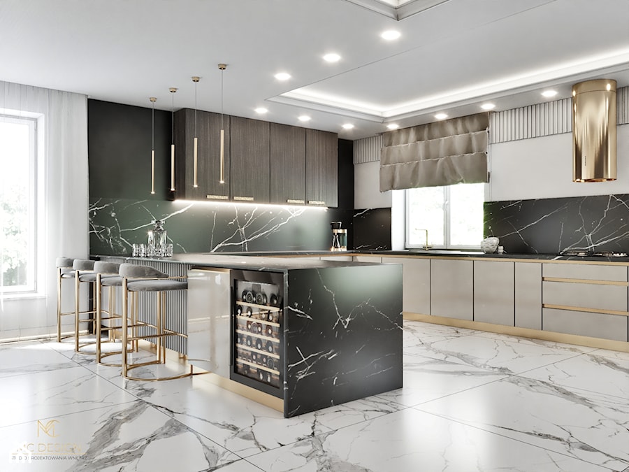 Dom 300 m2 - Kuchnia, styl nowoczesny - zdjęcie od MC DESIGN Studio Projektowania Wnętrz