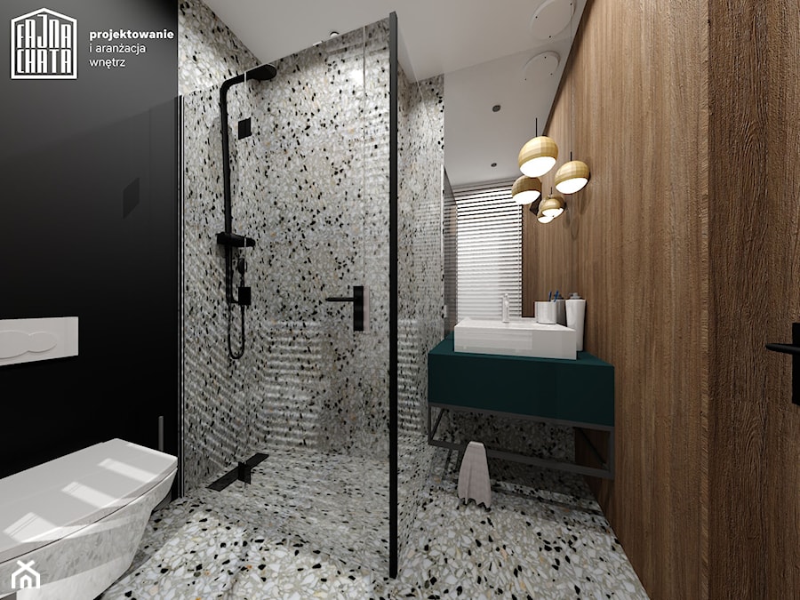 Łazienka w bloku - Łazienka, styl minimalistyczny - zdjęcie od Fajna Chata - Projektowanie i aranżacja wnętrz