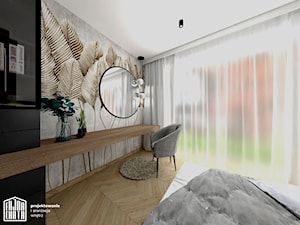 Sypialnia małżeńska - Sypialnia, styl minimalistyczny - zdjęcie od Fajna Chata - Projektowanie i aranżacja wnętrz