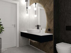 Przytulny dom z nutą elegancji - Łazienka, styl minimalistyczny - zdjęcie od Fajna Chata - Projektowanie i aranżacja wnętrz