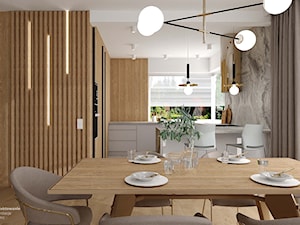 Przytulny dom z nutą elegancji - Kuchnia, styl nowoczesny - zdjęcie od Fajna Chata - Projektowanie i aranżacja wnętrz
