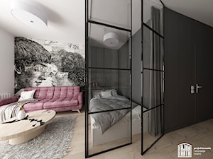 Sypialnia w salonie - zdjęcie od Fajna Chata - Projektowanie i aranżacja wnętrz