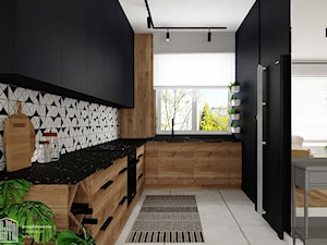 Mieszkanie miłośników natury. - Kuchnia, styl industrialny - zdjęcie od Fajna Chata - Projektowanie i aranżacja wnętrz