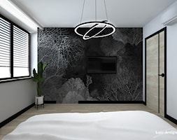 Sypialnia z tapetą - zdjęcie od Kate Design - Homebook
