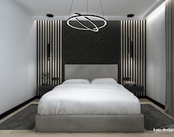 Sypialnia z lamelami - zdjęcie od Kate Design - Homebook
